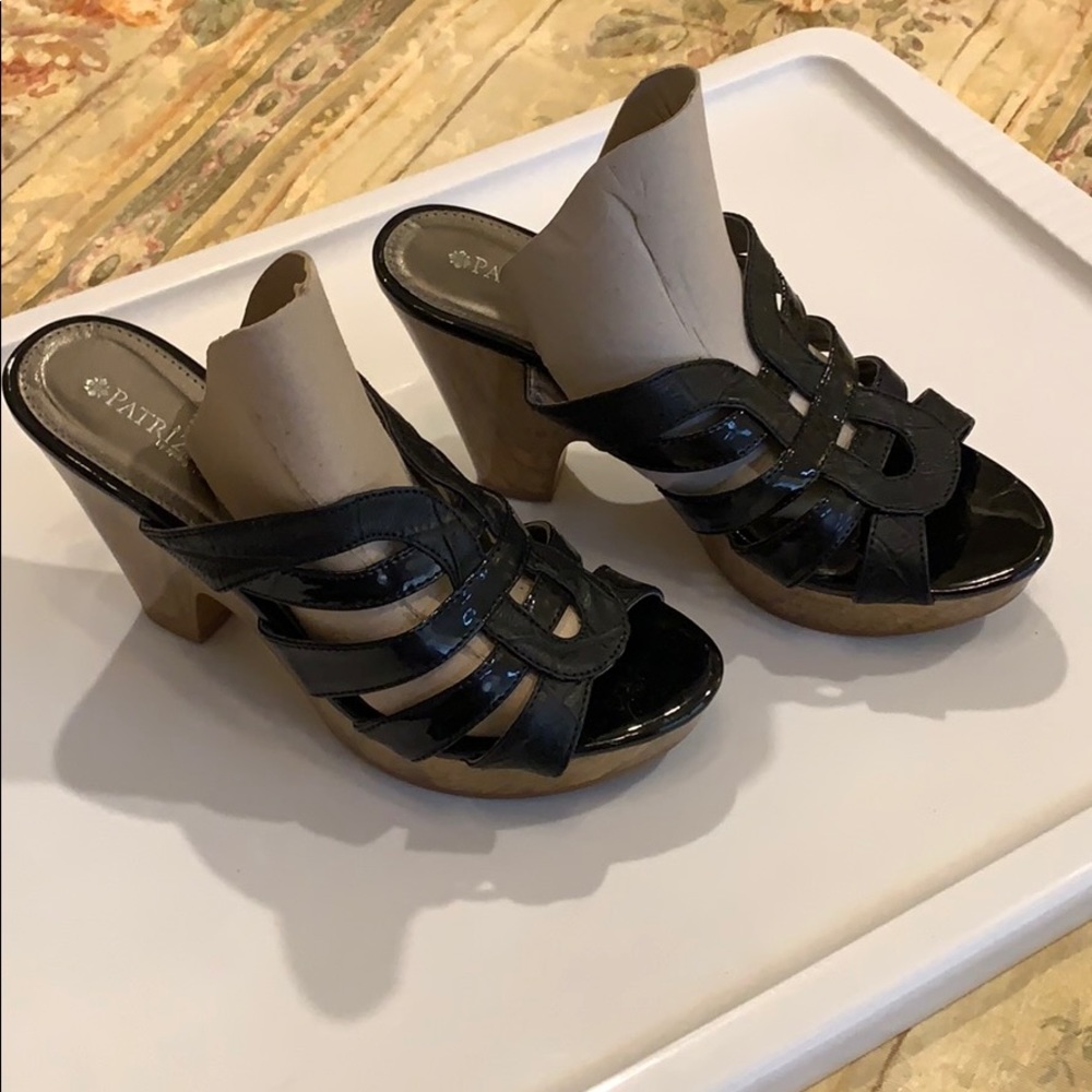 Patrizia by Spring Step Black Sandals worn once
